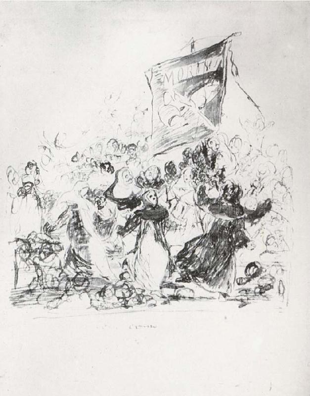 Francisco Goya Drawing for plate 190 oil painting image